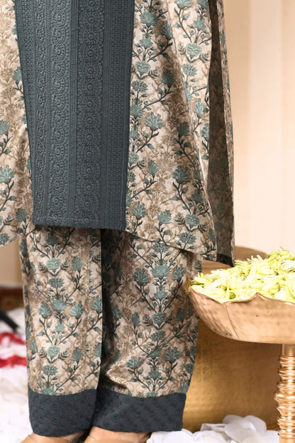 long kurti and plazo set