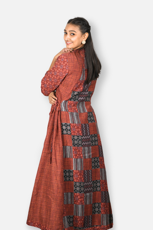 maroon vira dress 
