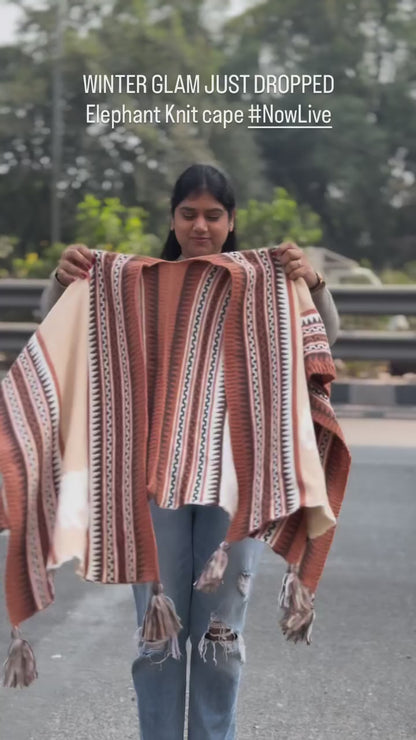 Autumn Ridge Knit Cape