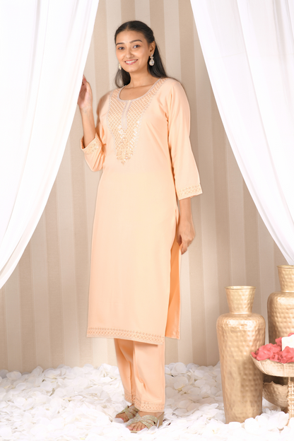 short kurti and palazzo set for women