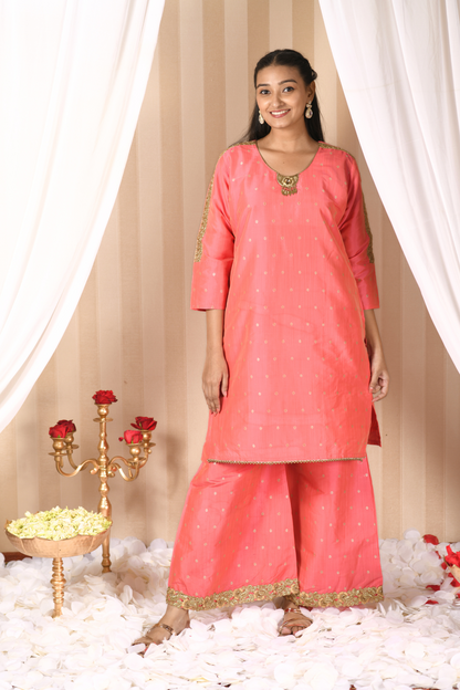 short kurti with sharara party wear