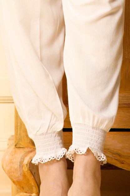 white afghani pants for ladies