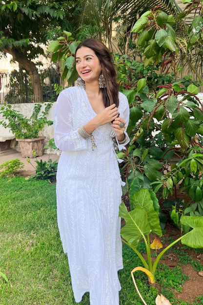 white long kurti​