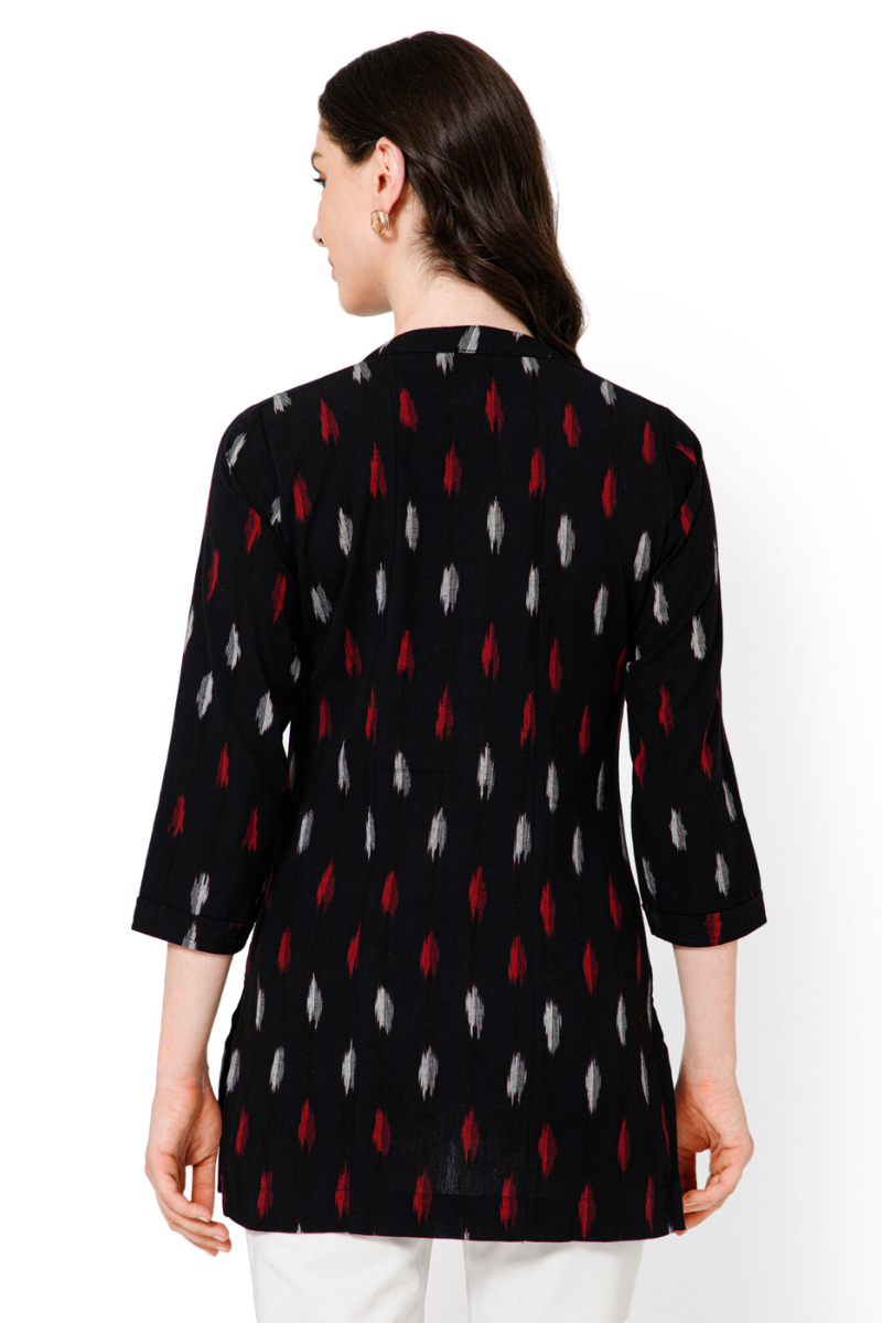 women midnight melody ikat top
