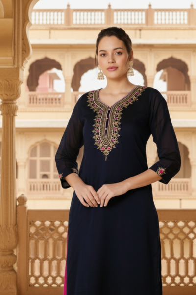 zari kurti for women