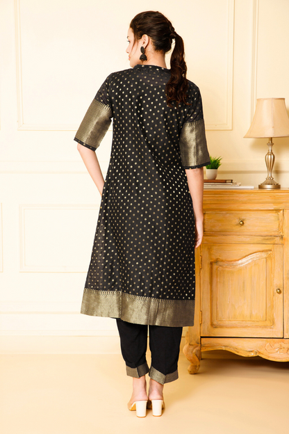 zari work kurta set for women